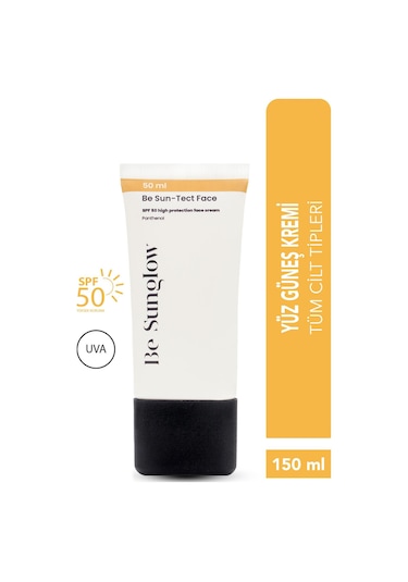 Be Sunglow Be Sun-Tect Face Yüz İçin Koruyucu Güneş Kremi SPF50+ 50 ML
