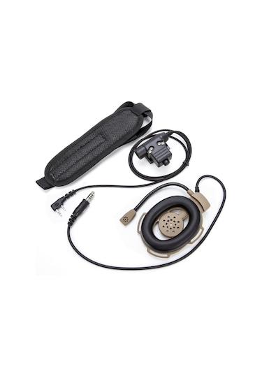 Baofeng UV-5R HD01 Bowman Elite II İki Yönlü Walkie Talkie 7.1 MM U94 Ptt Adaptörlü Kulaklık