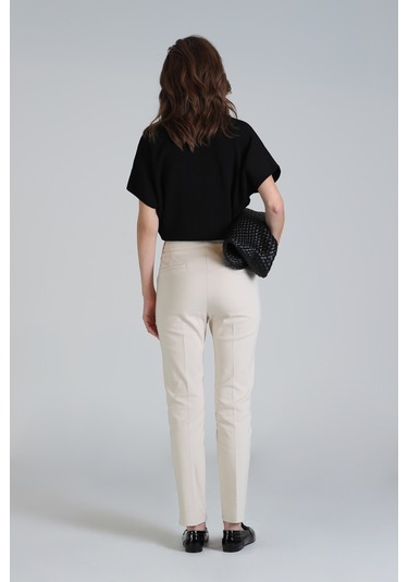 Lufian Sun Kadın Pantolon Ekru Ekru 121190003100520 Ekru
