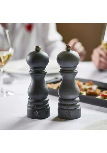 Peugeot 097scr43278 Graphite Light Duo Paris Karabiber Ve Tuz Değirmeni 18 Cm Ahşap - Gri