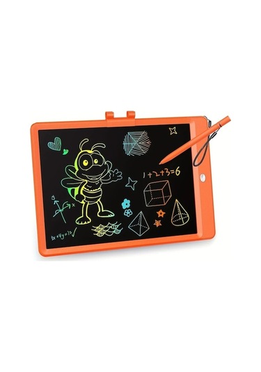 Trendooze Gaojunshop01 Mavi 10 Inç Lcd Eğitici Yazı Tahtası Yeniden Kullanılabilir Çizim Tahtası Mavi Öğrenci İçin Elbisesiz Mavi