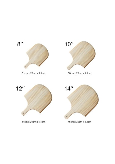 8/10/12/14 İnç Geleneksel Ev Yapımı Peynir Ahşap Pizza Kabuğu Aracı Kurulu Mutfak 12 Inches