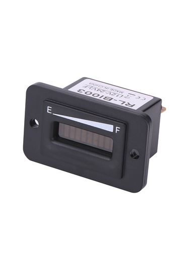 Lemestar Golf Araçları İçin Dijital Led Akü Göstergesi - 12/24/36/48v Seçenekli, 10 Segment Bar Grafik, Düşük Şarj Uyarısı, Bı003