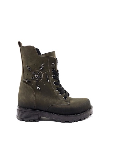 Ayakkabımood Sema Haki Içi Kürklü Kız Çocuk Bot