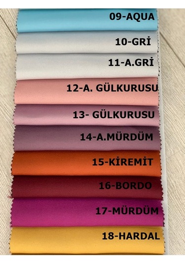 N11 Özel Fon Perde 1.Kalite %100 Karartma Fon Perde 25 Renk Turkuaz