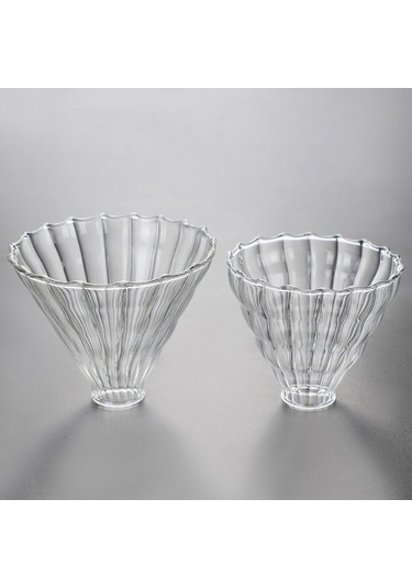 Mufunye Büyük Boy Cam V60 Filtre Kahve Değirmeni, Isıya Dayanıklı, Plastik Tabanlı, Kapağlı, Logo Özelleştirilebilir, Ev Kullanıma Uygun Siyah