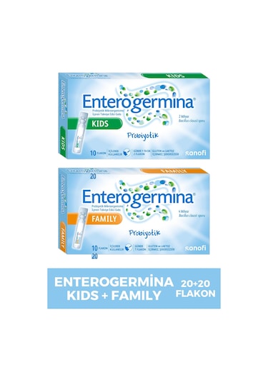 Enterogermina Family 20 Flakon + Kids 20 Flakon