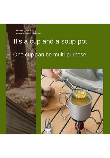 Tcherchi 4 Adet Kupa Bardak Sofra Kamp Gereçleri Açık Mutfak Ekipmanları Gri