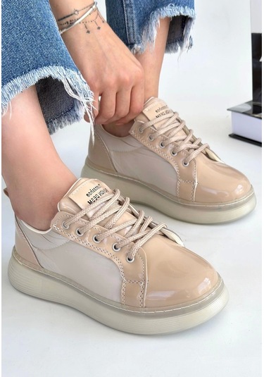 Piona Bej Rugan Bağcıklı Spor Ayakkabı Diğer