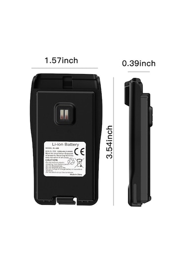 Bl-a88 Type-c Batarya 3.7v 1200mah Baofeng E88 Telsiz Bataryası, E88 Telsiz Pili.