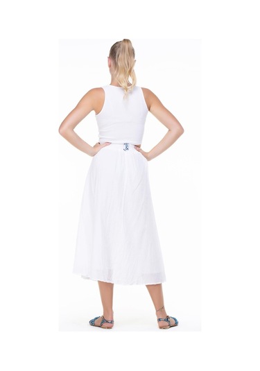 Nil Vual Midi Boy Etek Beyaz Byz-beyaz Beyaz