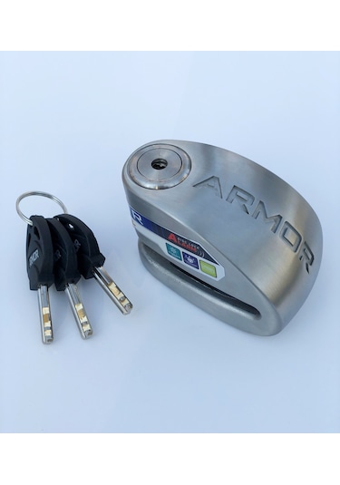 Armor 14 Mm Alarmlı Motosiklet Disk Kilidi 614Mva