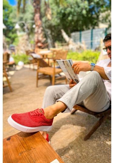 Ch173 - Kbt Velluto Erkek Ayakkabı Kırmızı Çok Renkli Ch173 - Kbt Velluto Erkek Ayakkabı Kırmızı Çok Renkli