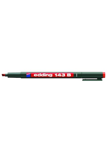 Edding 143 B Permanent Kırmızı Asetat Kalemi Kırmızı