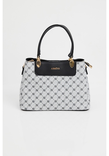 Armine 010176 Baskılı Çanta - Gri 001