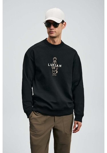Lufian Simba Siyah Erkek Sweatshirt 112030175 Siyah