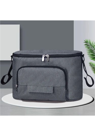 Jialan Mumya Çanta Su Geçirmez Bebek Bezi Çantası Büyük Gri