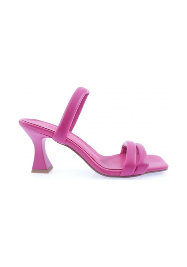 Dgn 3025-23y Kadin İki Sirali Bantli Kadeh Topuklu Terlik 3025-2261-R0507 Fuşya