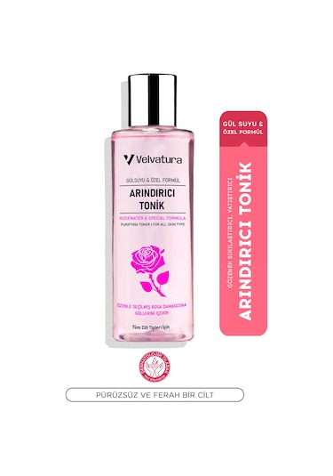 Velvatura Gül Suyu Özlü Arındırıcı Tonik 190 ML