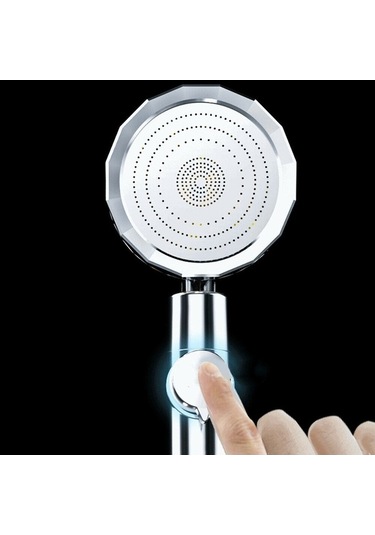 Ulzyvf Yüksek Basınçlı 360 Derece Dönebilir Turbo Duş Başlığı - Su Tasarruflu Pratik Aç/kapa Diğer