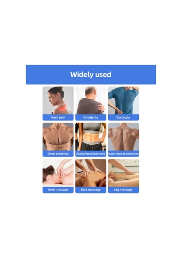 Mufunye 4 Lü Fonksiyonlu Tens/ems Masaj Cihazı - 25 Mod, 30 Seviye Kas Ağrısı Ve Yorgunluk Giderici, Şarj Edilebilir Gümüş