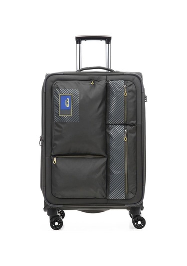 Ççs 600 Kumaş Orta Boy Valiz Gri Null Gri