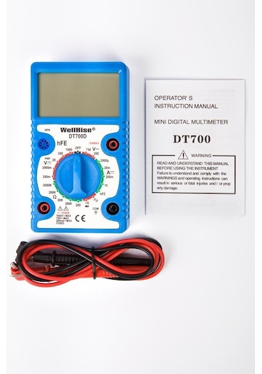 Wellhise DT-700D Geniş Ekran Ölçü Aleti Avometre Multimetre