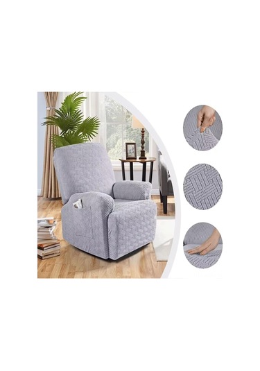 Suofeng Esnek Tabanlı Kaymazsız Koltuk Örtüsü - Hızlı Kurulum, Makine Yıkama Uygun, Ev Mobilyanızı Yenileyin Siyah