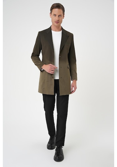 Efor Ka 088 Slim Fit Haki Spor Kaban Haki