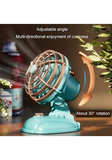 Cbtx Mini Retro Masaüstü Sessiz Elektrikli Fan
