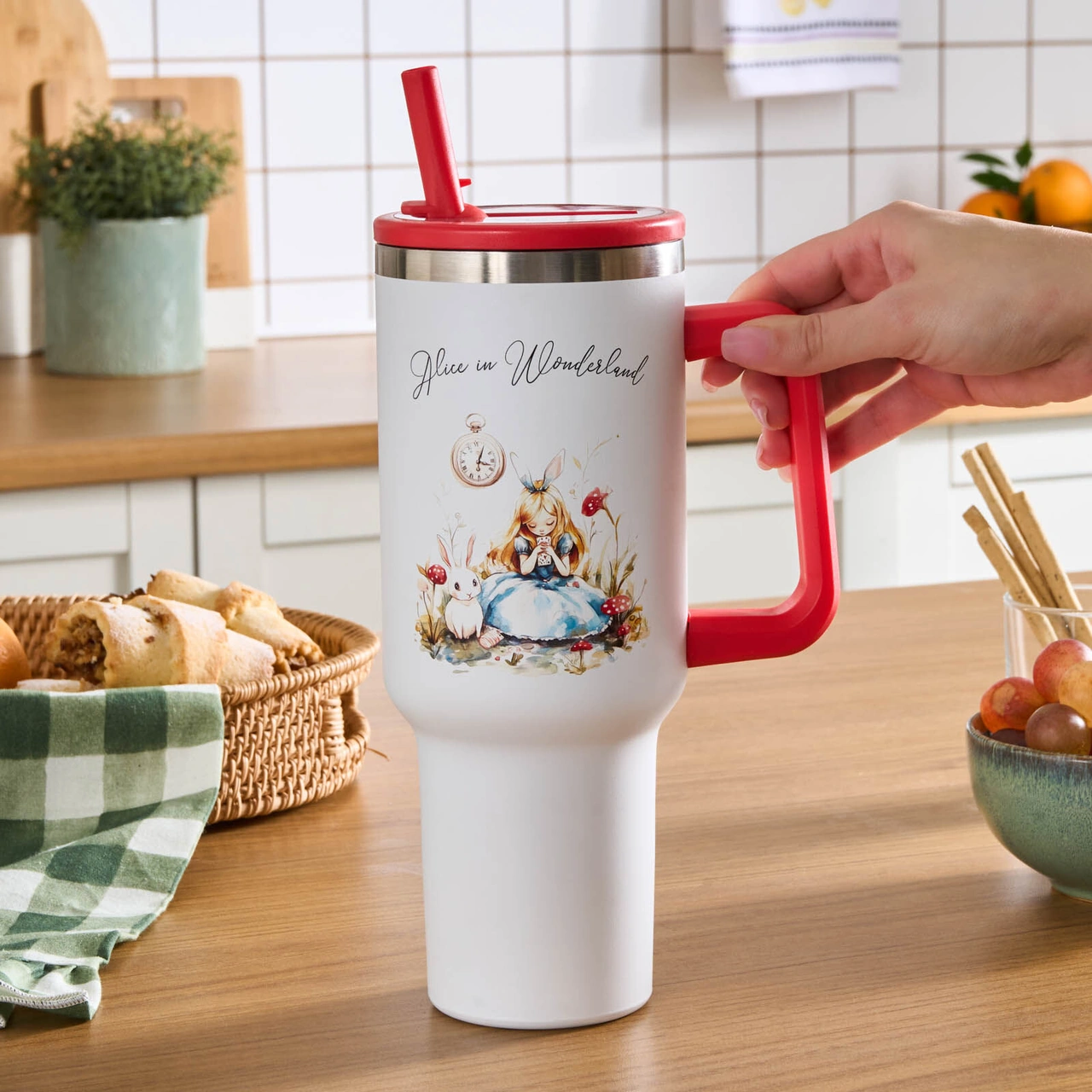 Karaca Star Hero Alice Çelik Sızdırmaz Termos 1150 Ml Kırmızı