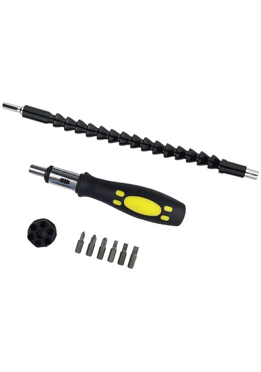 Suntek Çok Fonksiyonlu Tornavida Esnek Mil Vida Uçları Ve