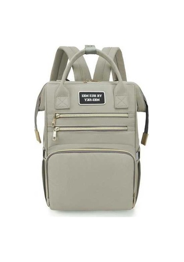 Novahub Yeşil Sırt Gri Fermuarlı Dinosaurs Çok Cepli Çantası Bebek Anne Altın / - Kh Altın