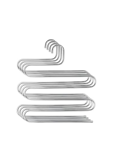 Arvale 4 Adet Metal Pantolon Eşarp Askısı 5 Katlı 4 Adet Askı