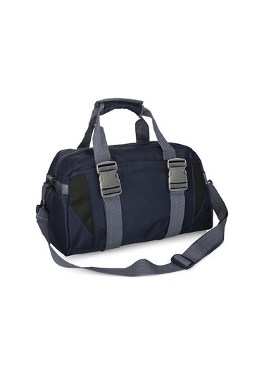 Fortunelane Büyük Boy Koyu Mavi Nilon Spor Çantası - Yoga Matı Taşıma, Sağlıklı Egzersiz Seyahat Çantası Koyu Mavi