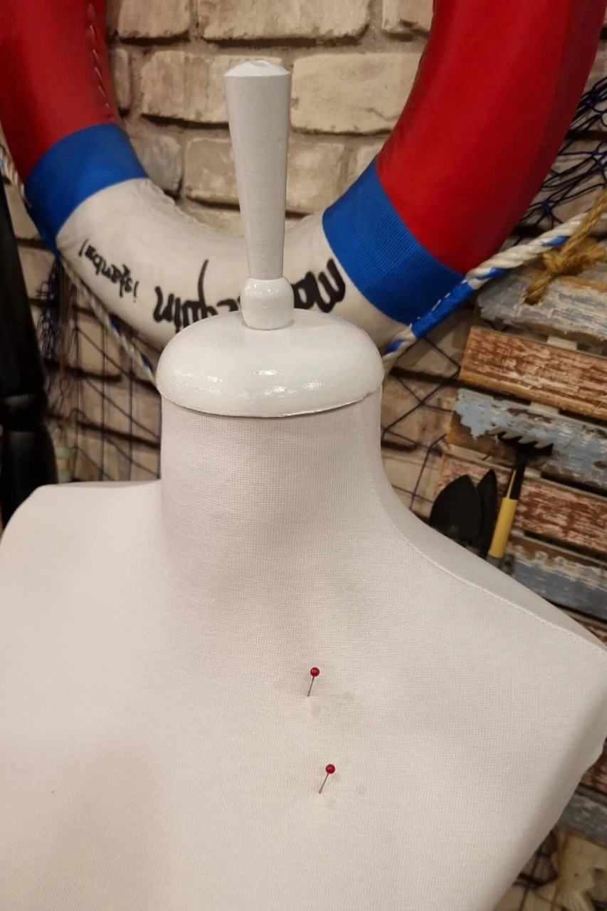 Beyaz Kumaşlı 36 İle 46 Beden Aralığı Terzi Mankeni Prova Mankeni