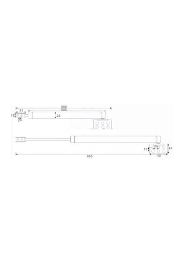 Marelli Superior Büyük Tip Gazlı Kapı Kapatıcı Kapı Yayı, Bahçe Kapısı Kapatıcı 25-60 Kg