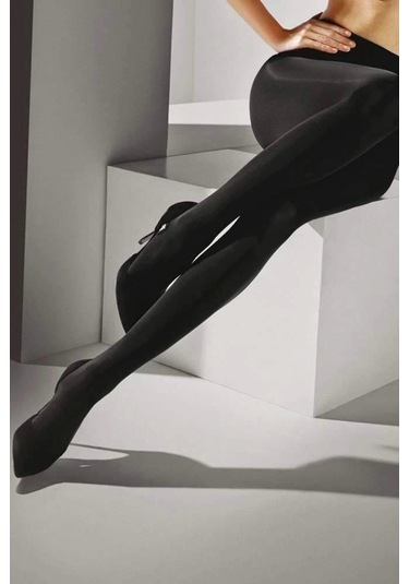 6 Adet Siyah 100 Denye Kalın Kışlık Külotlu Çorap Opak Naturel Esnek 6'lı Paket Çok Renkli