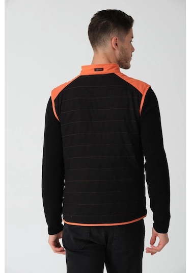 Alexandergardı Renk Detaylı Yelek E25-605yelek Turuncu