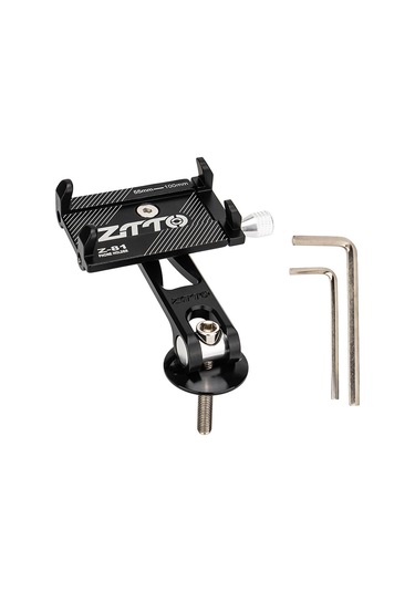 Qingmipy Alüminyum Bisiklet Telefon Tutucu, 5-10cm Genişliğindeki Cihazlar İçin, Siyah, Dağ Bisikleti Ve Bisikletler İçin Dayanıklı Tutucu