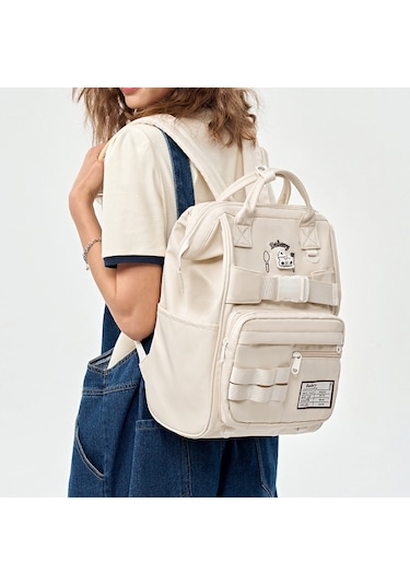 Arion Sb6068 Çok Amaçlı Günlük Okul Sırt Çantası Krem