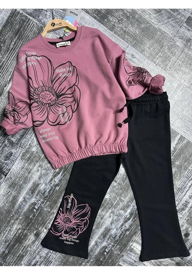 Kız Çocuk İspanyol Paca 2'li Takım Mor