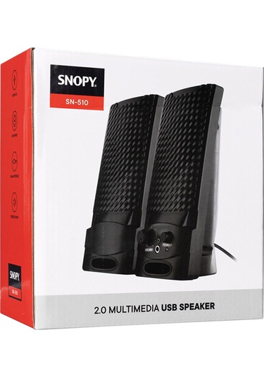 Snopy Sn-510 3 Watt Usb 2.0 Siyah 1+1 Speaker 4727