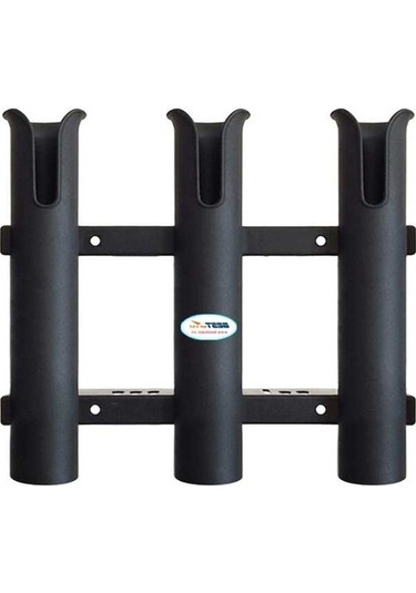 Pazly Dayanıklı Plastik Balık Olta Askısı - 3 Lü Yuvalı, Pratik Montaj, Deniz Ve Tatlısu İçin, Kullanışlı Aksesuar