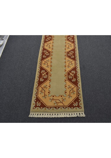 Zehra Abla Halı Yeni El Dokuma Benzersiz Çiçekli Milas Yolluk Yün Halı 5679 Renkli