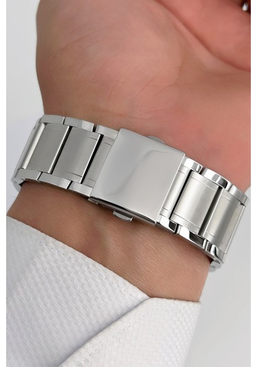 Ferrucci Function Erkek Kol Saati Çelik Kordon Gümüş-beyaz Bileklik 3atm Sdfer059 Gümüş - Beyaz