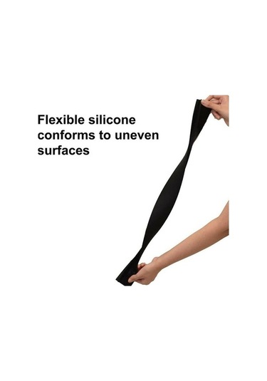 Pazly Isıya Dayanıklı Soba Boşluk Kapağı Mutfak Contaları Dolgusu 25inch Siyah