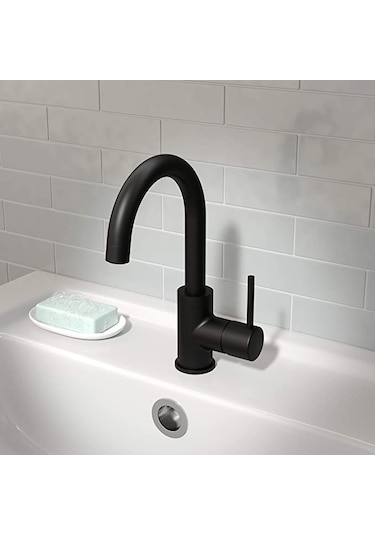 Sardıcı Vermilion Serisi Lavabo Bataryası Siyah