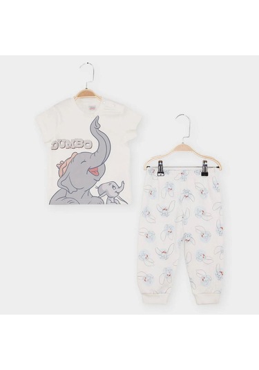 Çimpa Dumbo Pijama Takımı 21832 Ekru