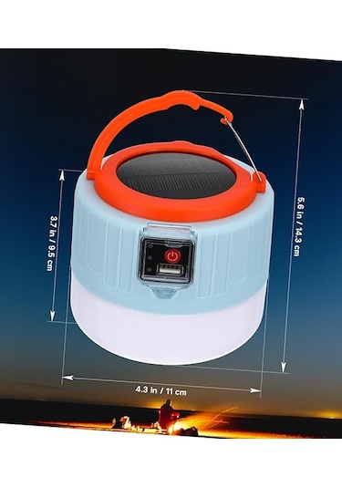 Klaus Pro Solar Kamp Lambası Güneş Enerjili Kamp Lambası Kumandalı 10saat Beyaz